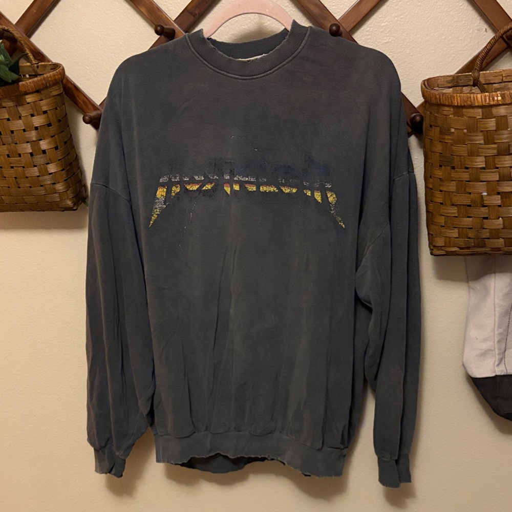 Vintage Gray Crew Neck Sweater